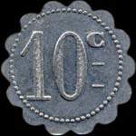 Jeton de nécessité de 10 centimes émis par Bar des Halles - Ferrand à Saint-Etienne (42000 - Loire) - revers