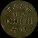 Jeton de nécessité de 50 centimes émis par Café de la Badouillère - Festy à Saint-Etienne (42000 - Loire) - avers