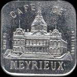 Jeton de nécessité de 15 centimes émis par Café de Meyrieux à Saint-Etienne (42000 - Loire) - avers
