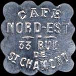 Jeton de nécessité de 12 1/2 centimes émis par Café Nord-Est à Saint-Etienne (42000 - Loire) - avers