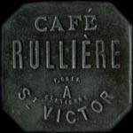 Jeton de nécessité de 12 1/2 centimes émis par Café Rullière à Saint-Victor à Saint-Etienne (42000 - Loire) - avers
