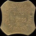 Jeton de nécessité de 12 1/2 centimes émis par Café J.Seyve, Fils aîné à Bérard à Saint-Etienne (42000 - Loire) - avers