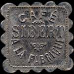 Jeton de ncessit de 12 1/2 centimes mis par Caf Sibert  la Fabrique  Saint-Etienne (42000 - Loire) - avers