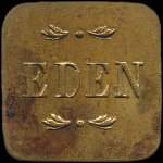 Jeton de nécessité de 1 franc émis par Eden à Saint-Etienne (42000 - Loire) - avers