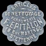 Jeton de nécessité de 10 centimes émis par F.Epitalon - parfumerie à Saint-Etienne (42000 - Loire) - avers