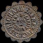 Jeton de ncessit de 50 centimes mis par Richard Frres  Saint-Etienne (42000 - Loire) - avers