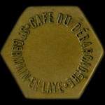 Jeton de 25 centimes émis par le Café du Débarcadère à Saint-Germain-en-Laye (78100 - Yvelines) - avers