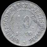 Jeton de 10 centimes 1918 émis par l'Union du Commerce & de l'Industrie de Saint-Germain-en-Laye (78100 - Yvelines) - revers