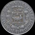 Jeton de 25 centimes 1918 émis par l'Union du Commerce & de l'Industrie de Saint-Germain-en-Laye (78100 - Yvelines) - avers