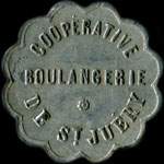 Jeton de ncessit de 5 centimes mis par la Boulangerie Cooprative de Saint-Jury (81160 - Tarn) - avers