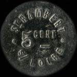 Jeton de 5 centimes / pain émis par St-Rambert s/Loire à Saint-Just-Saint-Rambert (42170 - Loire) - revers