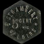 Jeton de 5 centimes / potage émis par St-Rambert s/Loire à Saint-Just-Saint-Rambert (42170 - Loire) - revers