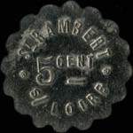 Jeton de 5 centimes / vin émis par St-Rambert s/Loire à Saint-Just-Saint-Rambert (42170 - Loire) - revers