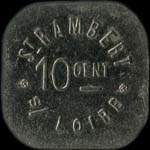Jeton de 10 centimes / légumes émis par St-Rambert s/Loire à Saint-Just-Saint-Rambert (42170 - Loire) - revers
