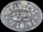 Jeton de 15 centimes / viande émis par St-Rambert s/Loire à Saint-Just-Saint-Rambert (42170 - Loire) - avers