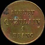Jeton de 1 franc mis par les Mines de Houille du Grand Moloy - Albert Queulain  Saint-Lger-du-Bois (71360 - Sane-et-Loire) - avers