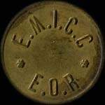 Jeton de 10 centimes mis par E.M.I.C.C - E.O.R - (Ecole Militaire d'Infanterie et de Chars de Combat - Elves Officiers de Rserve)  Saint-Maixent (79400 - Deux-Svres) - avers