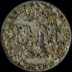 Jeton de 5 centimes émis par l'U. M (Union Maraîchère) à Saint-Marcel (71380 - Saône-et-Loire) - avers