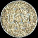 Jeton de 10 centimes émis par l'U. M (Union Maraîchère) à Saint-Marcel (71380 - Saône-et-Loire) - avers