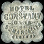 Jeton de 12 &frac12; centimes �mis par l'H�tel Constant - Gare de St-Marcellin � Saint-Marcellin-en-Forez (42680 - Loire) - avers