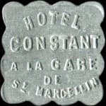 Jeton de 12 &frac12; centimes �mis par l'H�tel Constant � la Gare de St-Marcellin � Saint-Marcellin-en-Forez (42680 - Loire) - avers