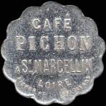 Jeton de 12 1/2 centimes émis par le Café Pichon - St-Marcellin à Saint-Marcellin-en-Forez (42680 - Loire) - avers