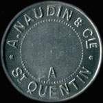 Jeton de 500 kilos mis par la Socit Commerciale de l'Aisne - A. Naudin & Cie  Saint-Quentin (02100 - Aisne) - avers
