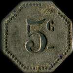 Jeton de 5 centimes mis par l'Aronnerie Franaise  Saint-Sulpice (81370 - Tarn) - revers