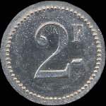 Jeton de 2 francs mis par l'Aronnerie Franaise (Tarn)  Saint-Sulpice (81370 - Tarn) - revers