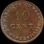 Jeton de 10 centimes mis par la Fabrique du Vast - P.F.Fontenillat au Vast (50630 - Manche) - avers