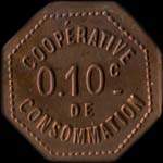 Jeton de 10 centimes mis par L'Avenir - Cooprative de Consommation  Saint-Yorre (03270 - Allier) - revers