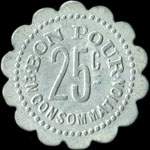 Jeton de ncessit de 25 centimes mis par l'Htel Doyharcabal  Sare (64310 - Pyrnes-Atlantiques) - revers