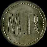 Jeton de ncessit de 1 franc mis par M.R (Morin Robert)  Sarrebourg (57400 - Moselle) - avers