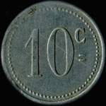 Jeton de 10 centimes mis par la Cotonnire du Sud-Est  Savines-le-Lac (05160 - Hautes-Alpes) - revers