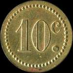 Jeton de 10 centimes mis par Malet - Vendeur  Segr (49500 - Maine-et-Loire) - revers
