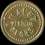 Jeton de 25 centimes mis par Malet - Vendeur  Segr (49500 - Maine-et-Loire) - avers