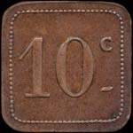 Jeton de 10 centimes mis par le Boucher J.Grgoire  Servian (34290 - Hrault) - revers