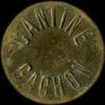 Jeton de 1 franc mis par la Cantine Gachon - (25e R.A.D.A.)  Sissonne (02150 - Aisne) - avers