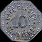 Jeton de 10 centimes émis par le Café Glacier - Sommières (30250 - Gard) - avers