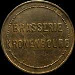 Jeton Brasserie Kronenbourg - Bon pour 1 chope - Strasbourg (67000 - Bas-Rhin) - avers