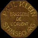 Jeton Paul Klein - Brasserie de l'Orient - 10 centimes - Strasbourg (67000 - Bas-Rhin) - avers