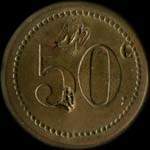 Jeton de 50 centimes émis par Blériot à Suresnes (92150 - Hauts-de-Seine) - revers