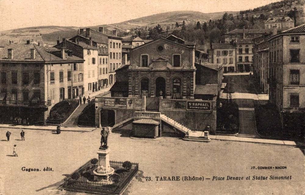 Tarare (69170 - Rhne) - Palais de Justice, Fourvire et la Tour de Fourvire