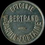 Jeton de 5 francs mis par l'Epicerie H.Bertrand - Jardin-Fontaine  Thierville-sur-Meuse (55840 - Meuse) - avers