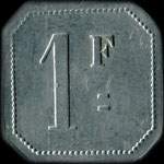 Jeton de 1 franc mis par la Cantine C. P. Boulang  Thionville (57100 - Moselle) - revers
