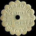 Jeton de 10 centimes de la Cantine Scolaire de la Commune de Torcy (77200 - Seine-et-Marne) - avers