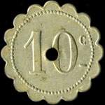 Jeton de 10 centimes de la Cantine Scolaire de la Commune de Torcy (77200 - Seine-et-Marne) - revers