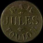 Jeton Bar Jules - 20 centimes - Toulon (83000 - Var) - avers
