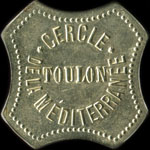 Jeton Cercle de la Méditerranée - 15 centimes - Toulon (83000 - Var) - avers