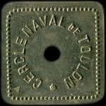 Jeton Cercle Naval de Toulon - 10 francs - Toulon (83000 - Var) - avers